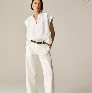 J Crew New Capitaine shirt in Baird McNutt Irish linen CH943 Size M NWT